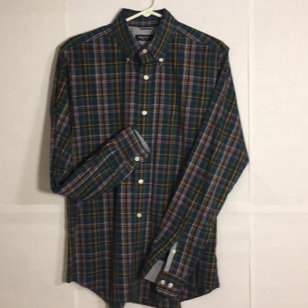 Nautica Men’s Plaid Dress Shirt